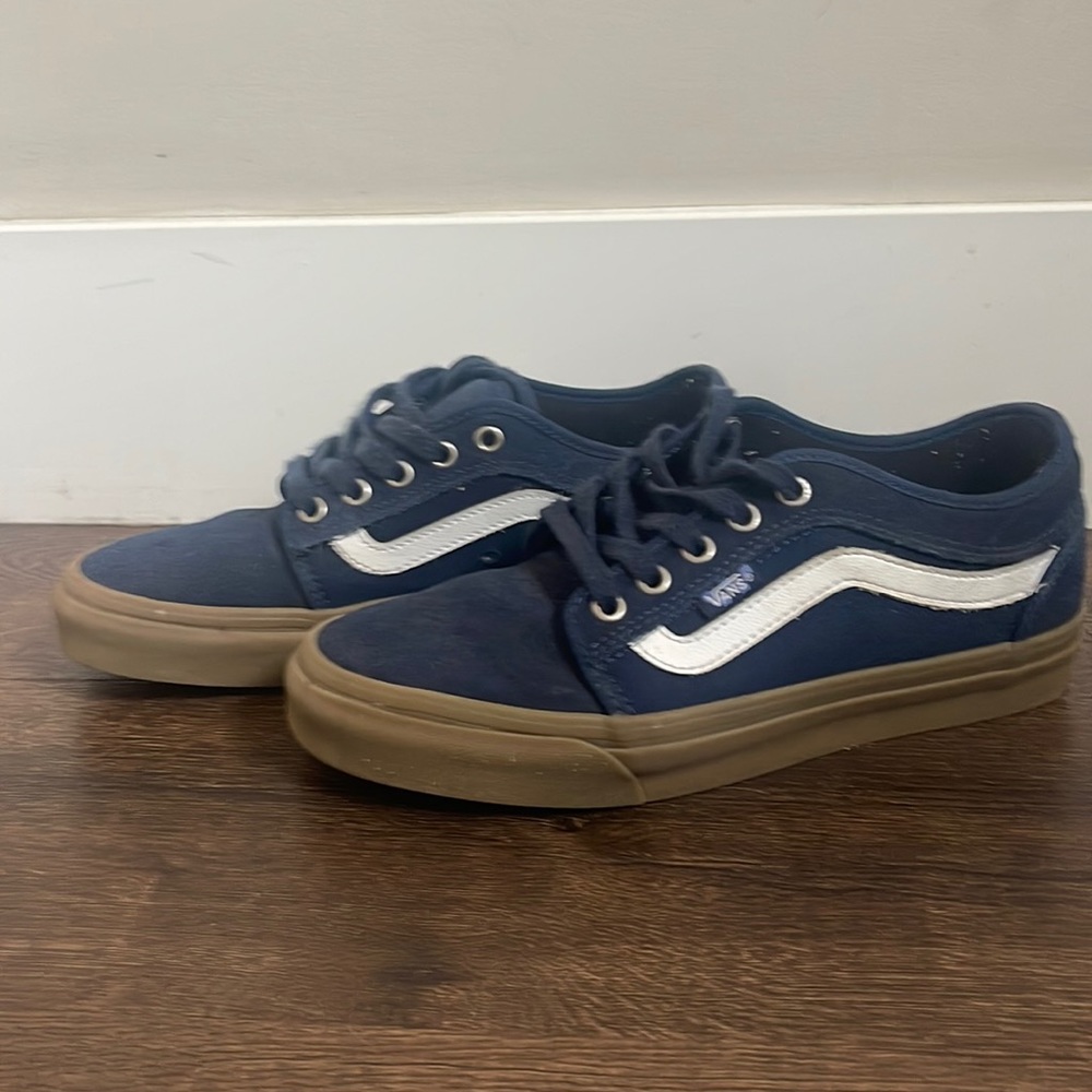 VANS Chukka Low Sidestripe - Navy/Gum - Skate shoes Mens 7.5 7